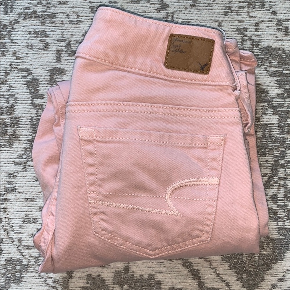 American eagle 🦅 pink jean capris
